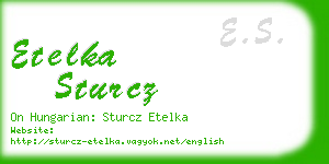 etelka sturcz business card